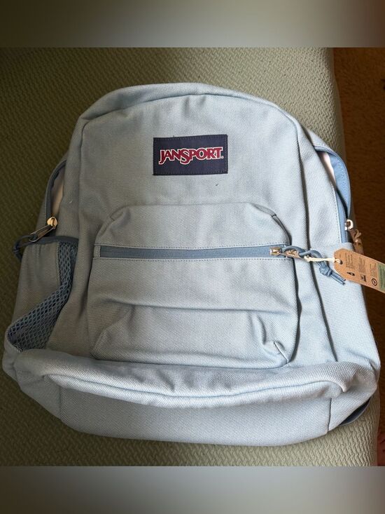 Jansport Light Denim Cross Town 17” Student Backpack